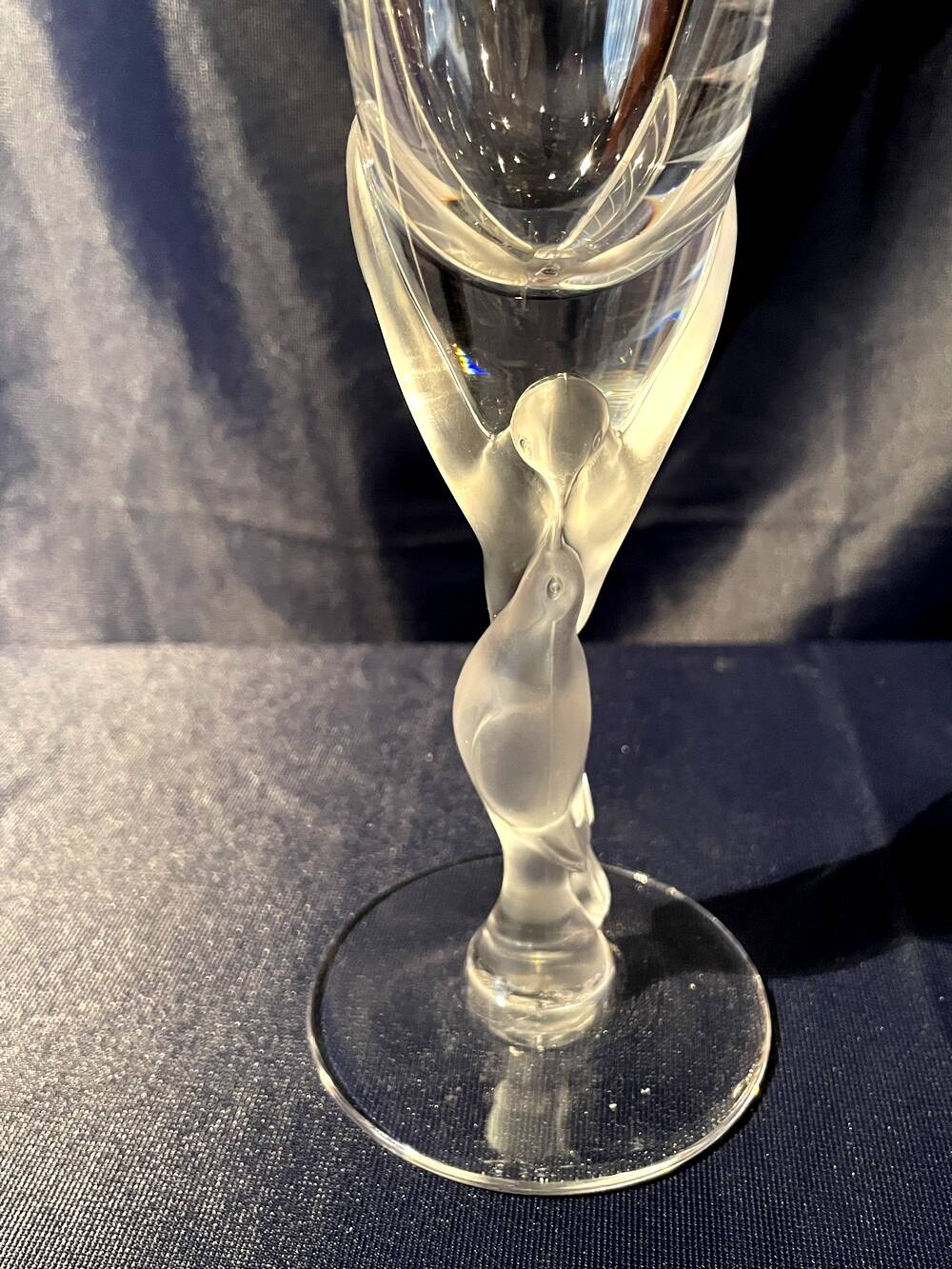 Faberge snow dove champagne flute