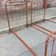 Pair of vintage in wrought iron bed heads 1920