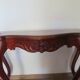 Console with curved legs - mahogany - Louis XV style - carved wood