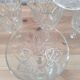 Set of 10 Chiseled Glass Wine Glasses from the 60s