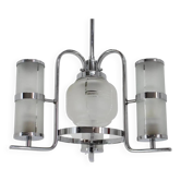Chrome and glass Art Deco Bauhaus pendant, 1930s