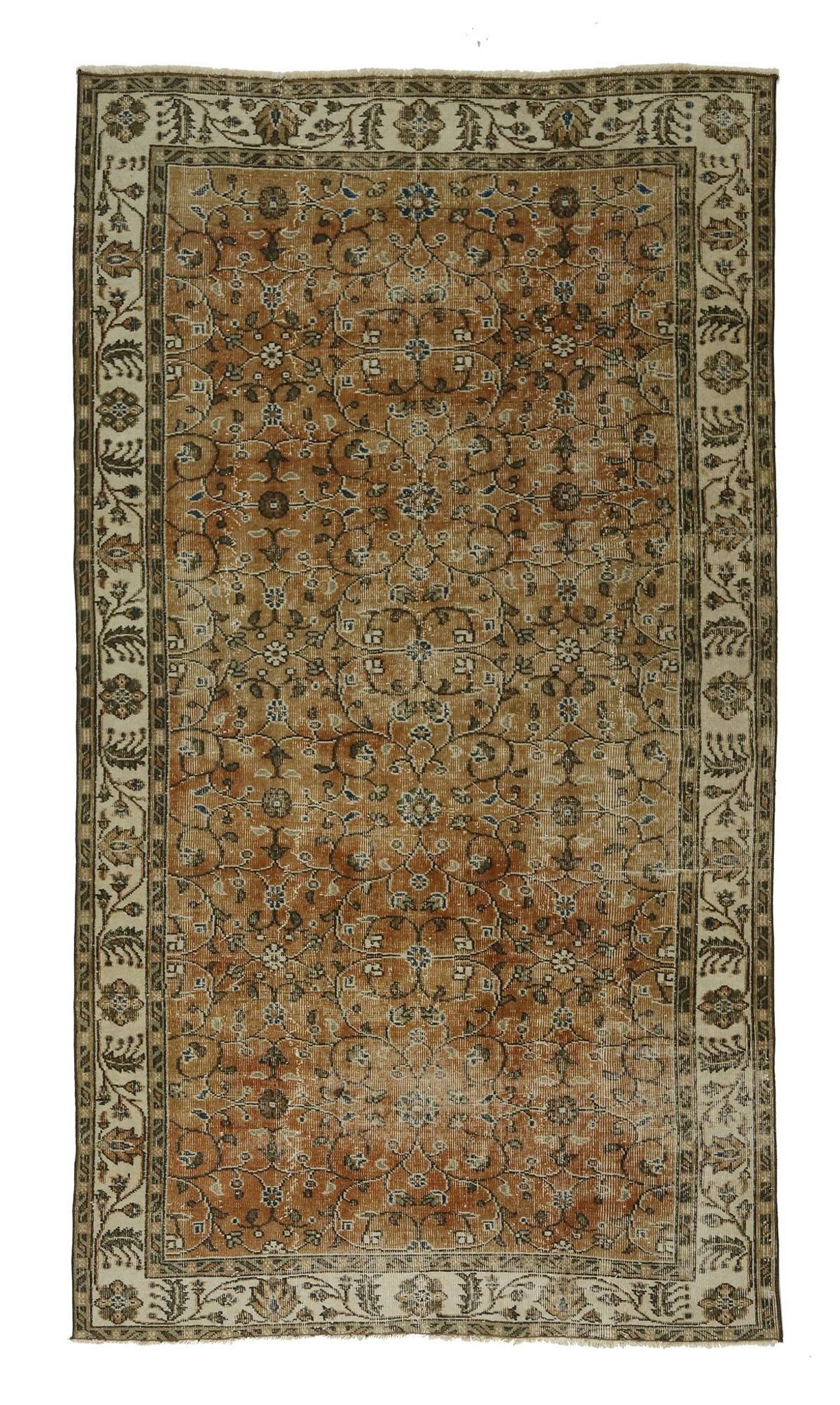 Tapis oriental vintage fait main – Anatolie, années 1950 – 265x148 cm