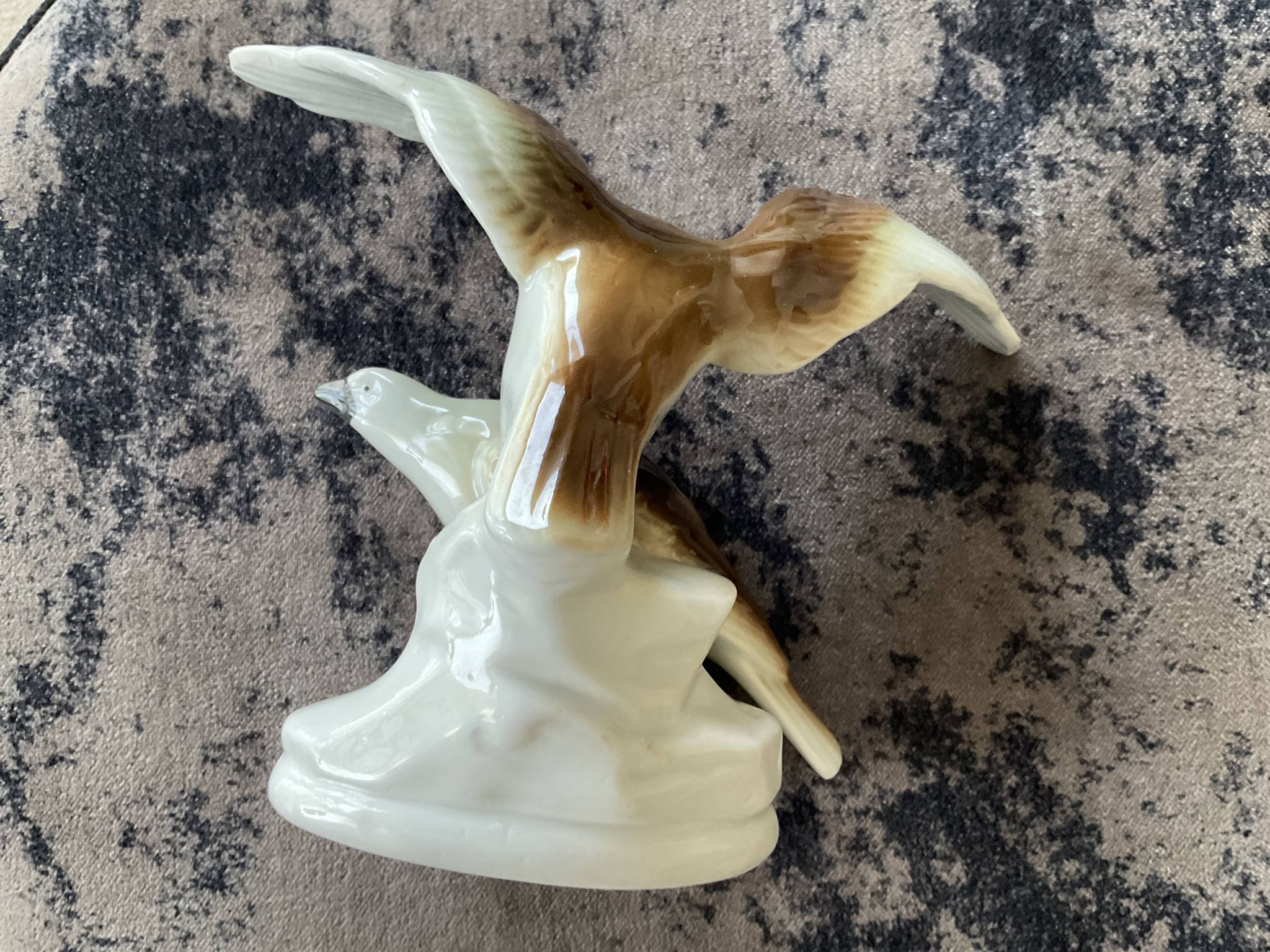 Figurine en porcelaine deux oiseaux