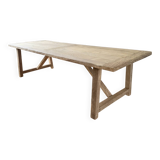 Farm table in solid old oak - Millau 200 by 100 cm