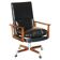 Executive office chair model 419 Arne Vodder for Sibast in hardwood and leather.