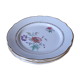 4 flat plates vintage floral pattern Luneville Badonviller