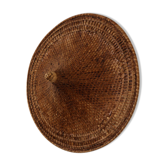 Ancient braided bamboo hat - China