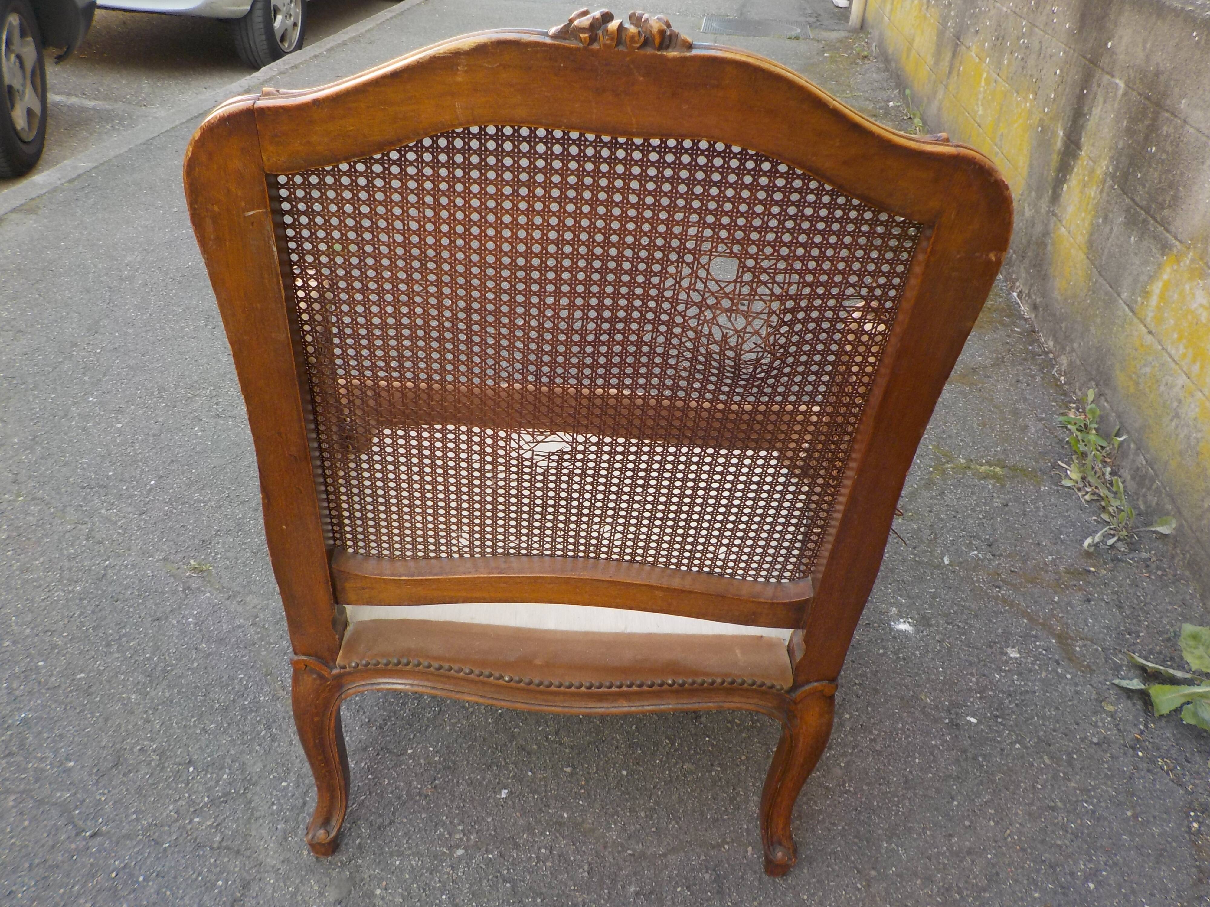 Fauteuil cannée style Louis XV
