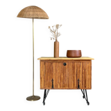 Vintage rattan buffet bar