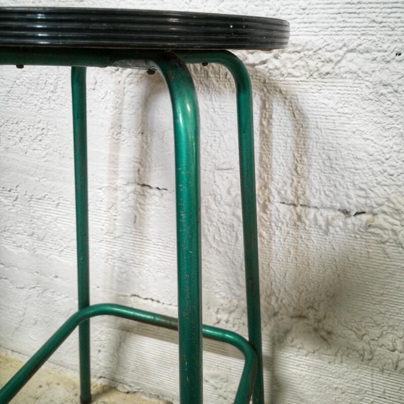 Metal stool and Formica