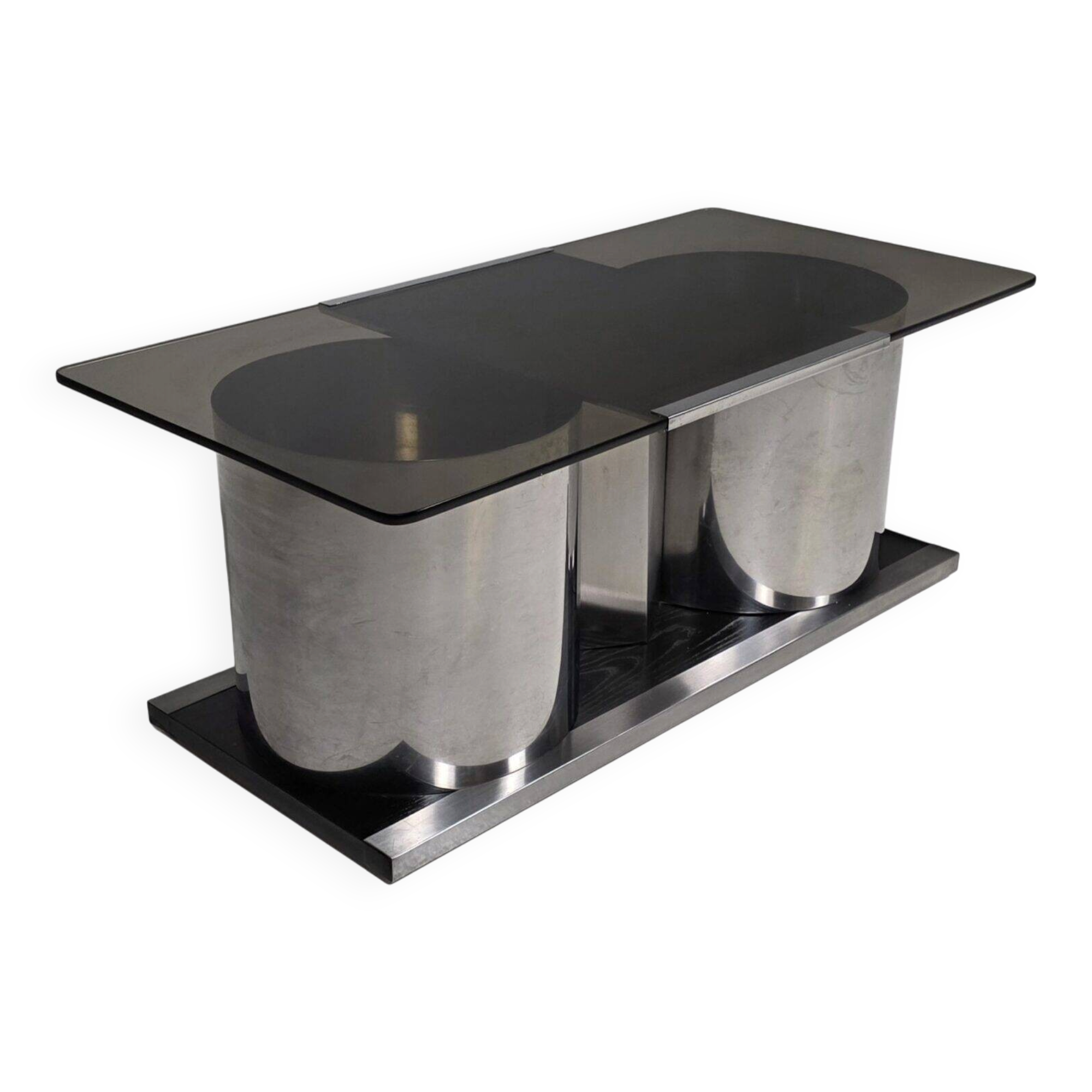 Table basse avec bar à sec dissimulé par Ludovico Acerbis pour Acerbis, Italie, 1970