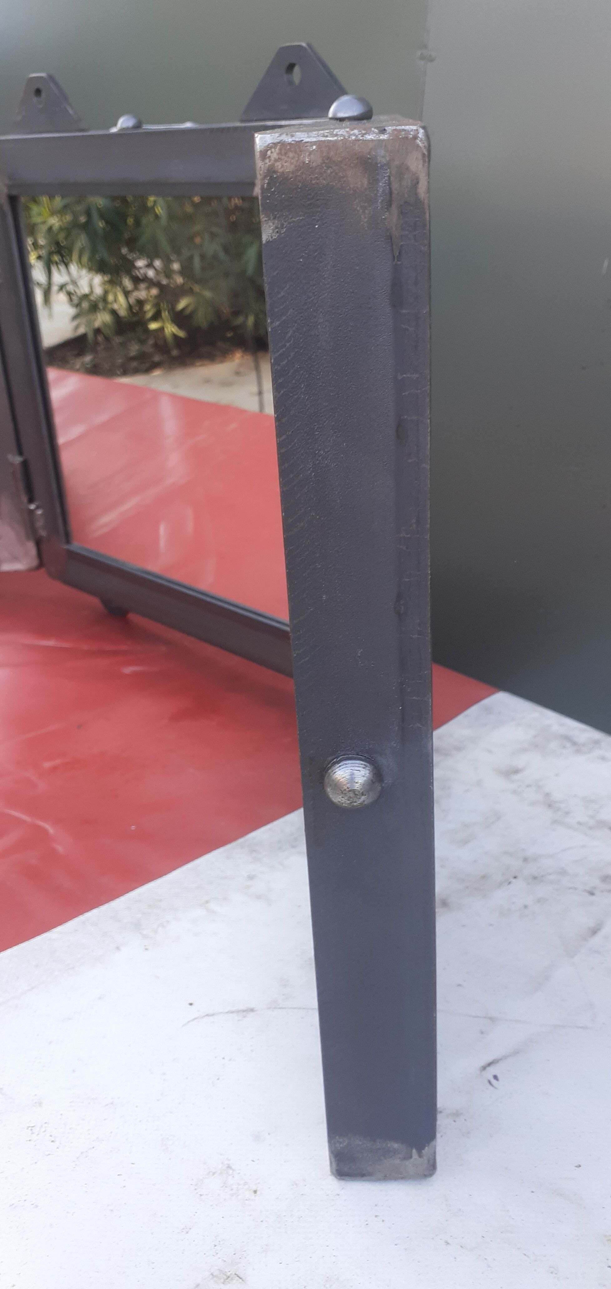 Miroir triptyque métal