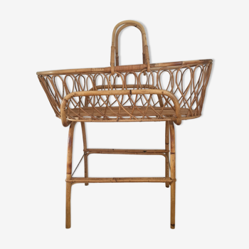 Vintage rattan carrycot