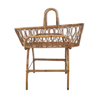 Vintage rattan carrycot