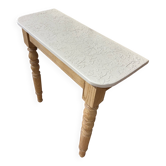 Console en chêne relookée
