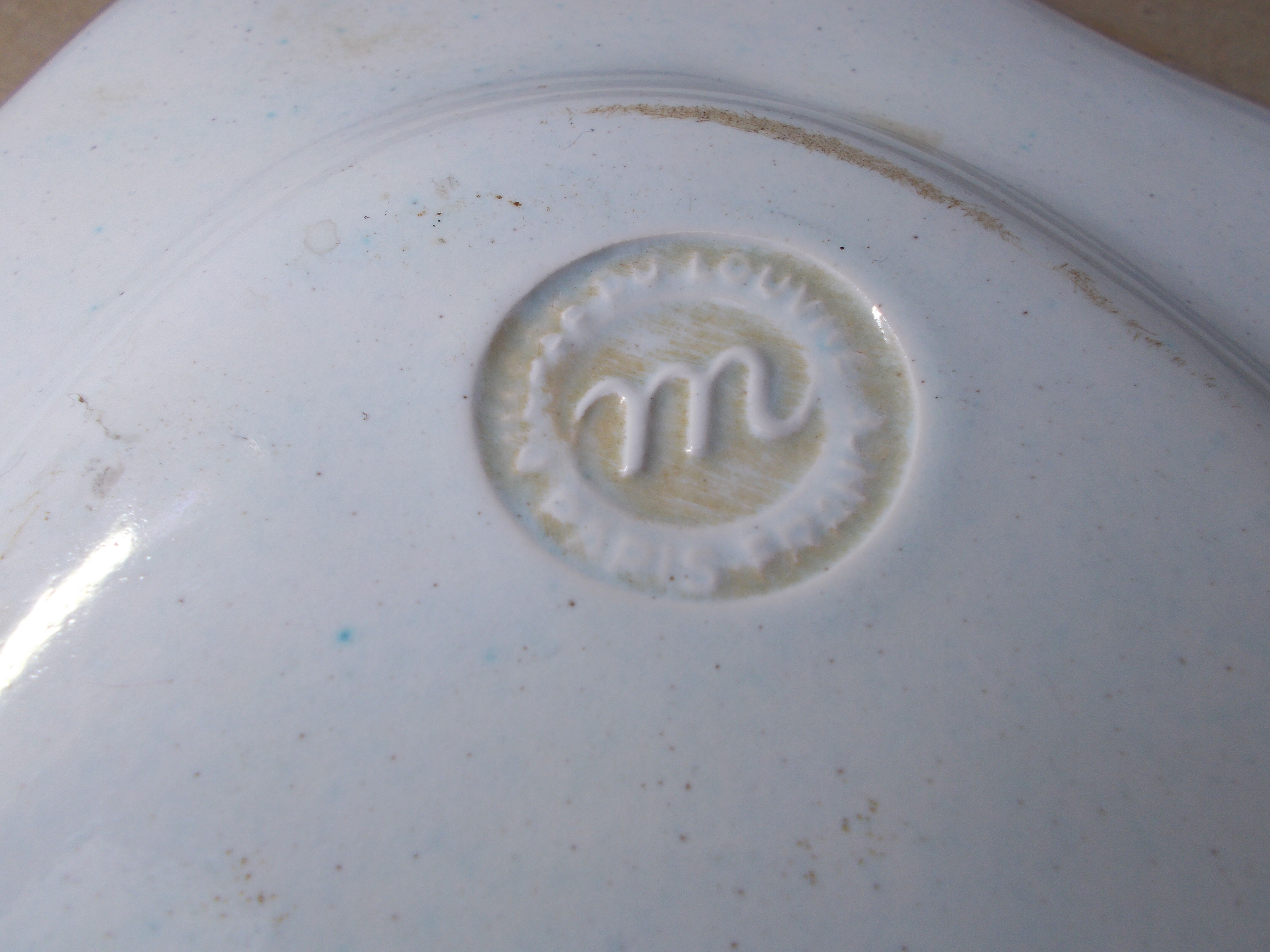 Plat faience Aprey Copie Musée National de Sèvres