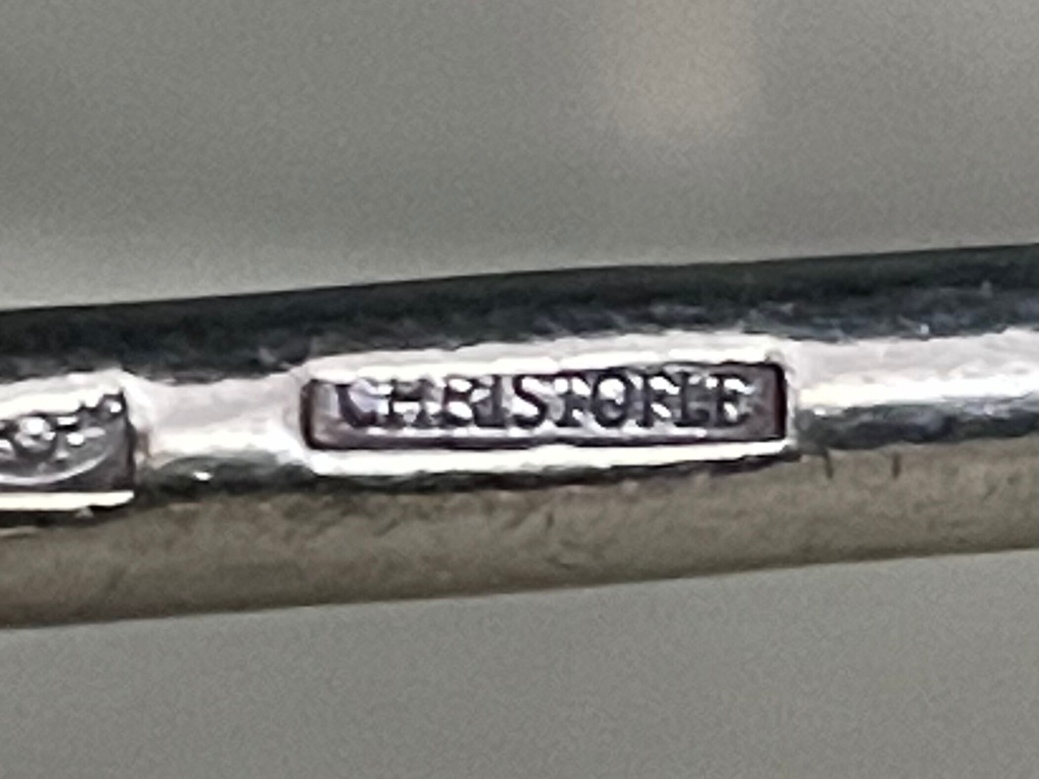 Knife holder Christofle silver metal early twentieth century.