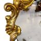 Miroir baroque doré vintage / miroir mural