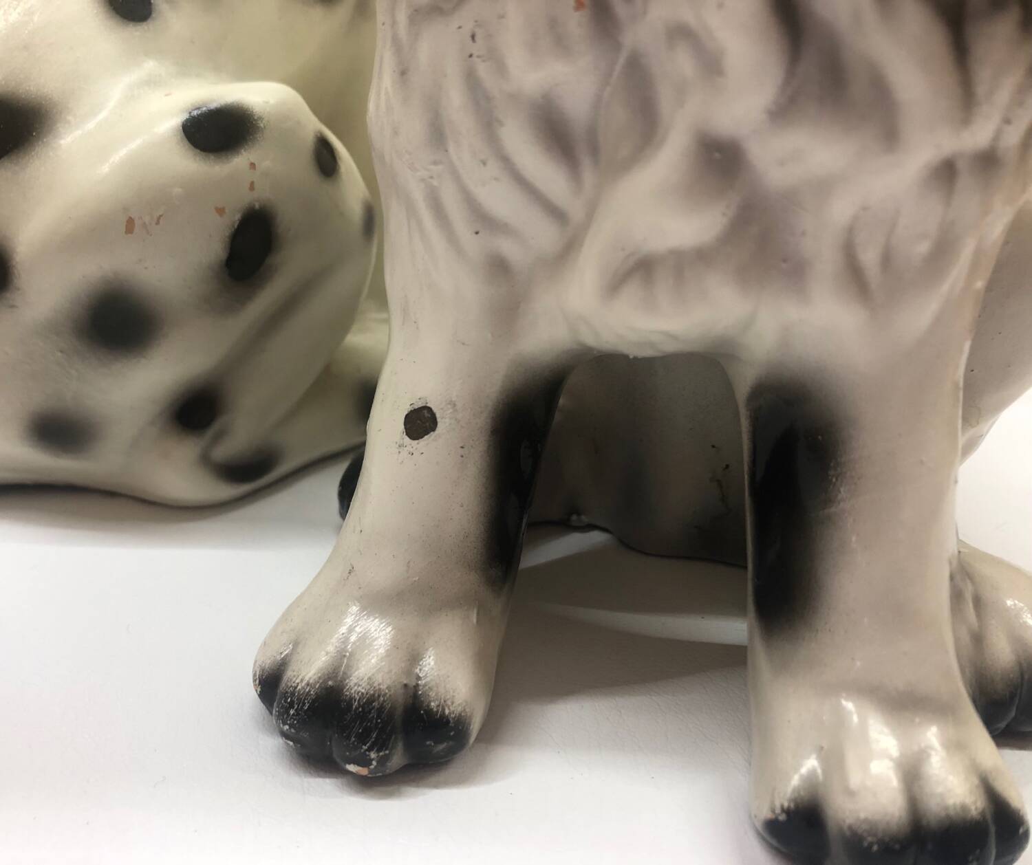 Pair of ceramic dogs
