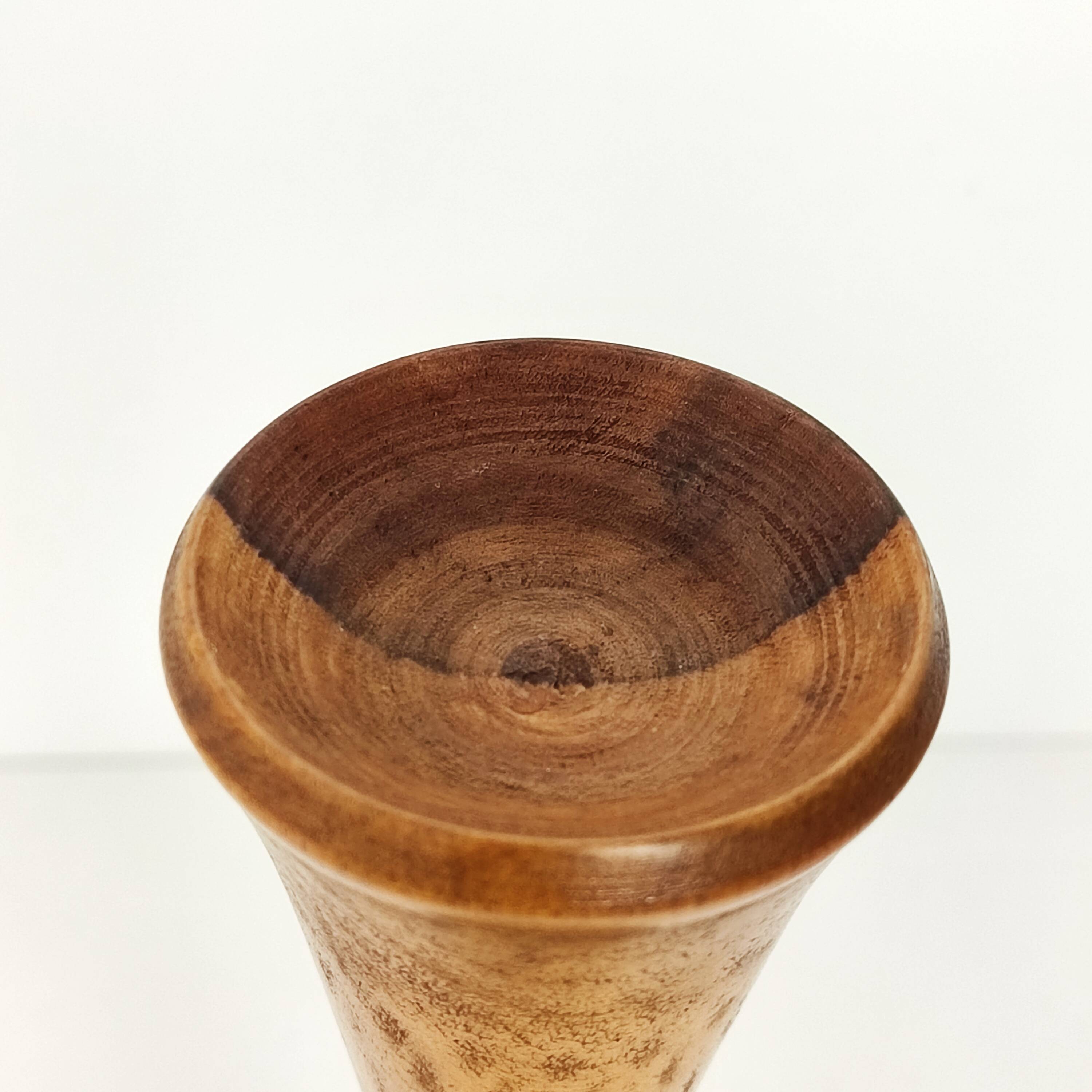Wooden candle holder