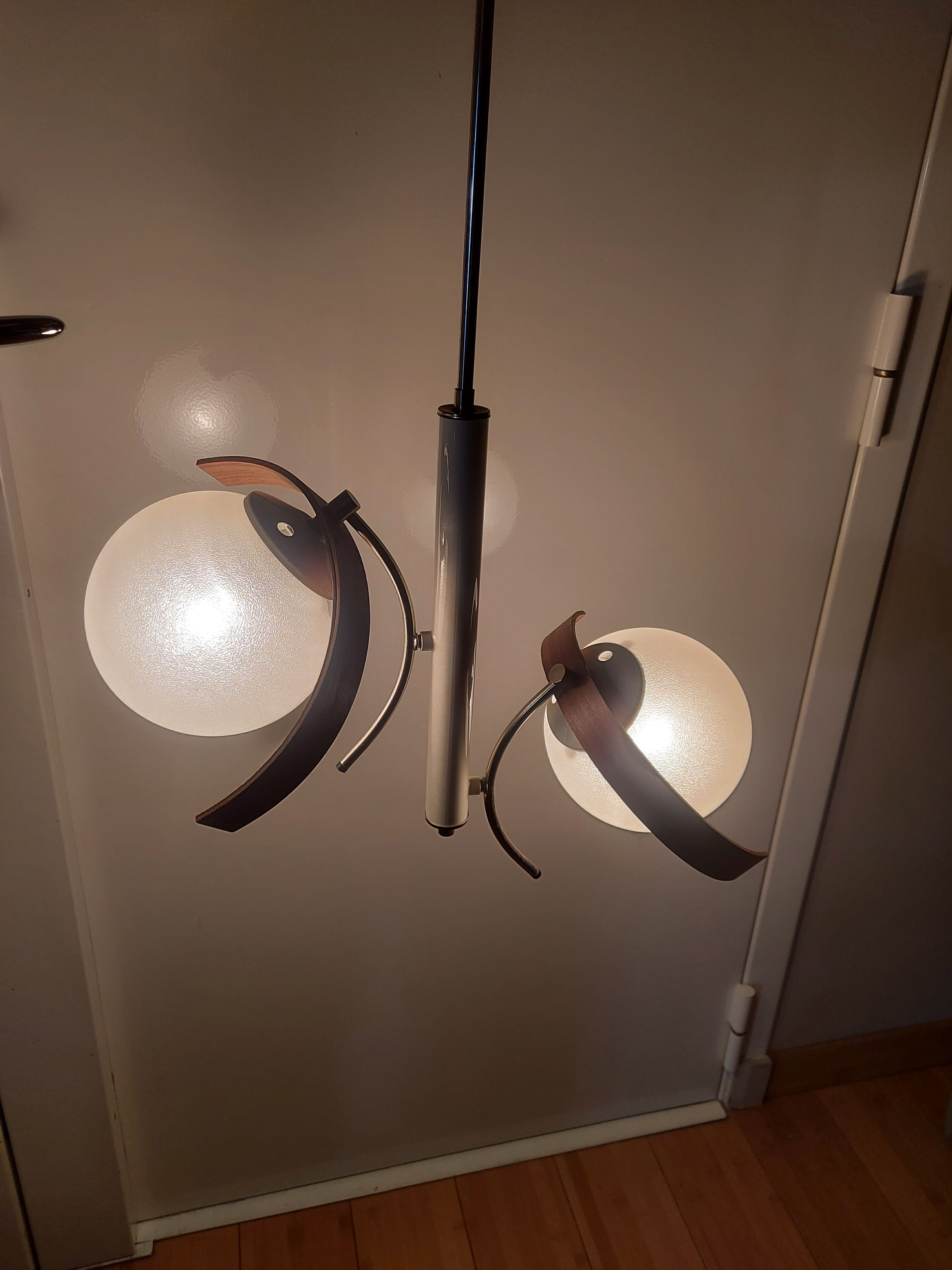 Vintage suspension lamp 50s