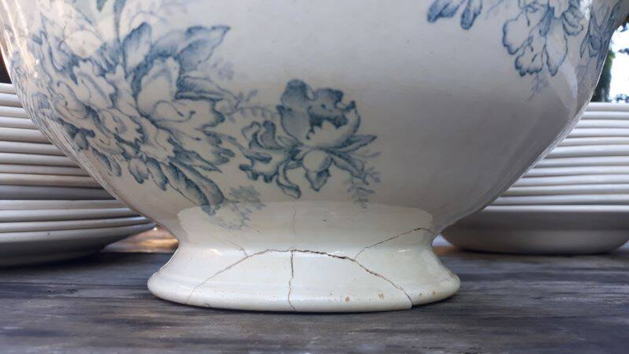 Part of the Floreal service from the Givors Earthenware Factory (Grigny Rhône)