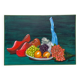 Still life with clogs and fruit / oil on canvas