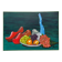 Still life with clogs and fruit / oil on canvas