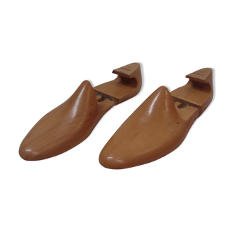 Pair of shoe shoe form in wood & metal t.42