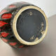 Pottery fat lava "strawberry" 414-38 floor vase made by scheurich, 1970s