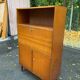 Vintage Scandinavian oak secretary desk, 1950s