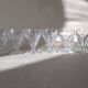 6 SAINT LOUIS flat-ribbed white wine glasses, Poincaré model