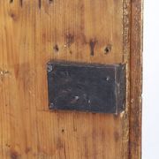 Antique Rustic Farmhouse Folk Art Painted Bridal Cabinet 1822