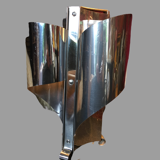 Table lamp in inox 70, three lights