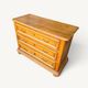 Antique oak chest of drawers with three drawers in Louis XIII style.