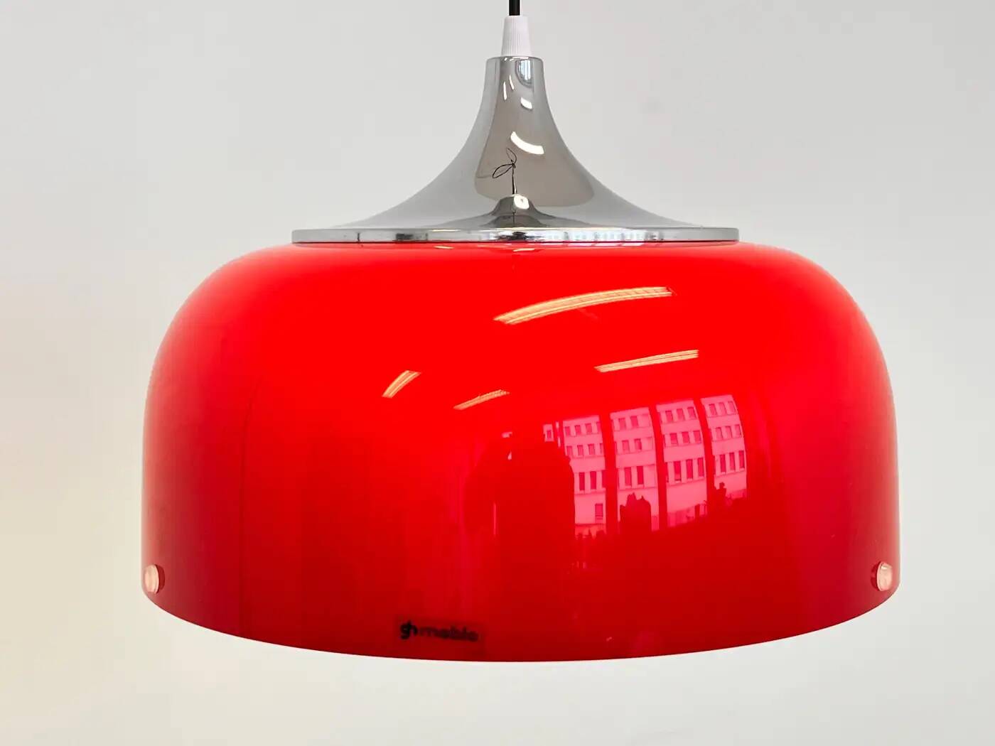 Pendentif en plastique de design mid-century par Meblo, Harvey Guzzini, Italie, années 1970.