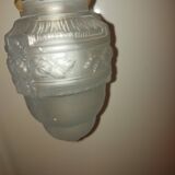 Art Deco chandelier in molded blown glass