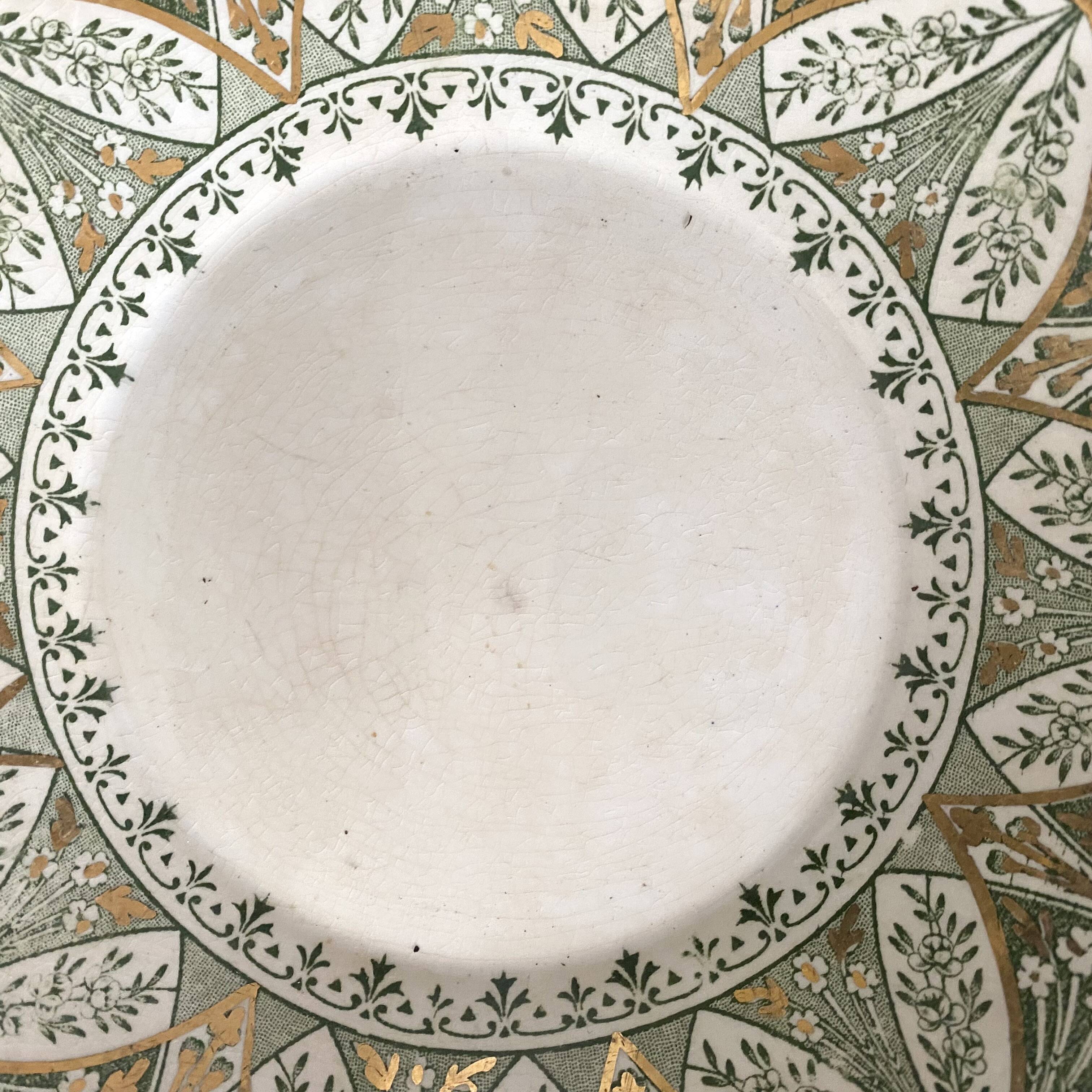 Large cup and saucer in Creil and Montereau ironstone.