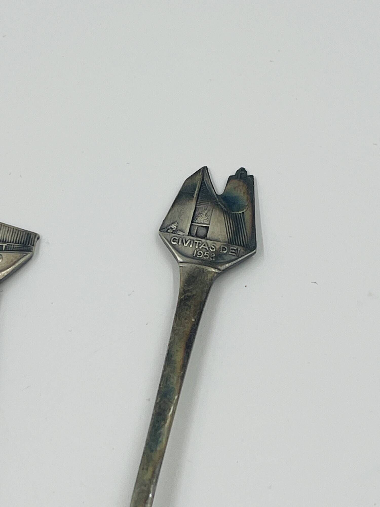 Set of 4 Souvenir Spoons Expo 58 Rare Pavilions