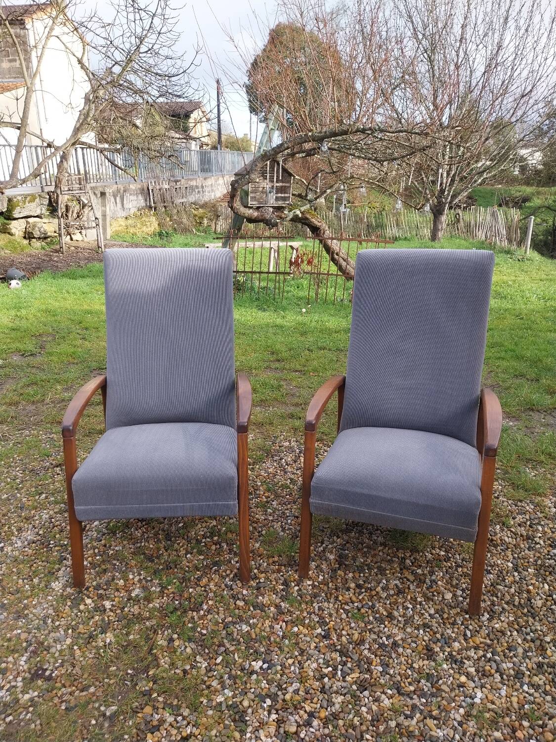 Scandinavian chaise longue armchair