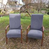 Scandinavian chaise longue armchair