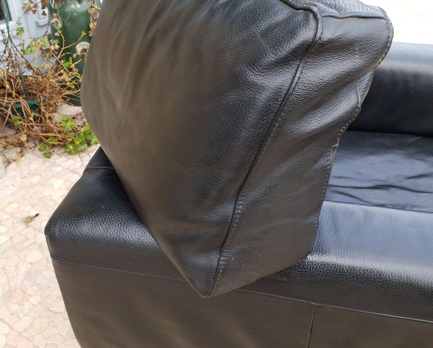 Leather armchair
