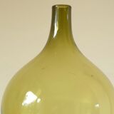 Green glass soliflore vase