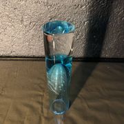 Soliflore, engraved glass vase 1960
