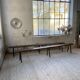 Pair of 3m solid oak farmhouse benches
