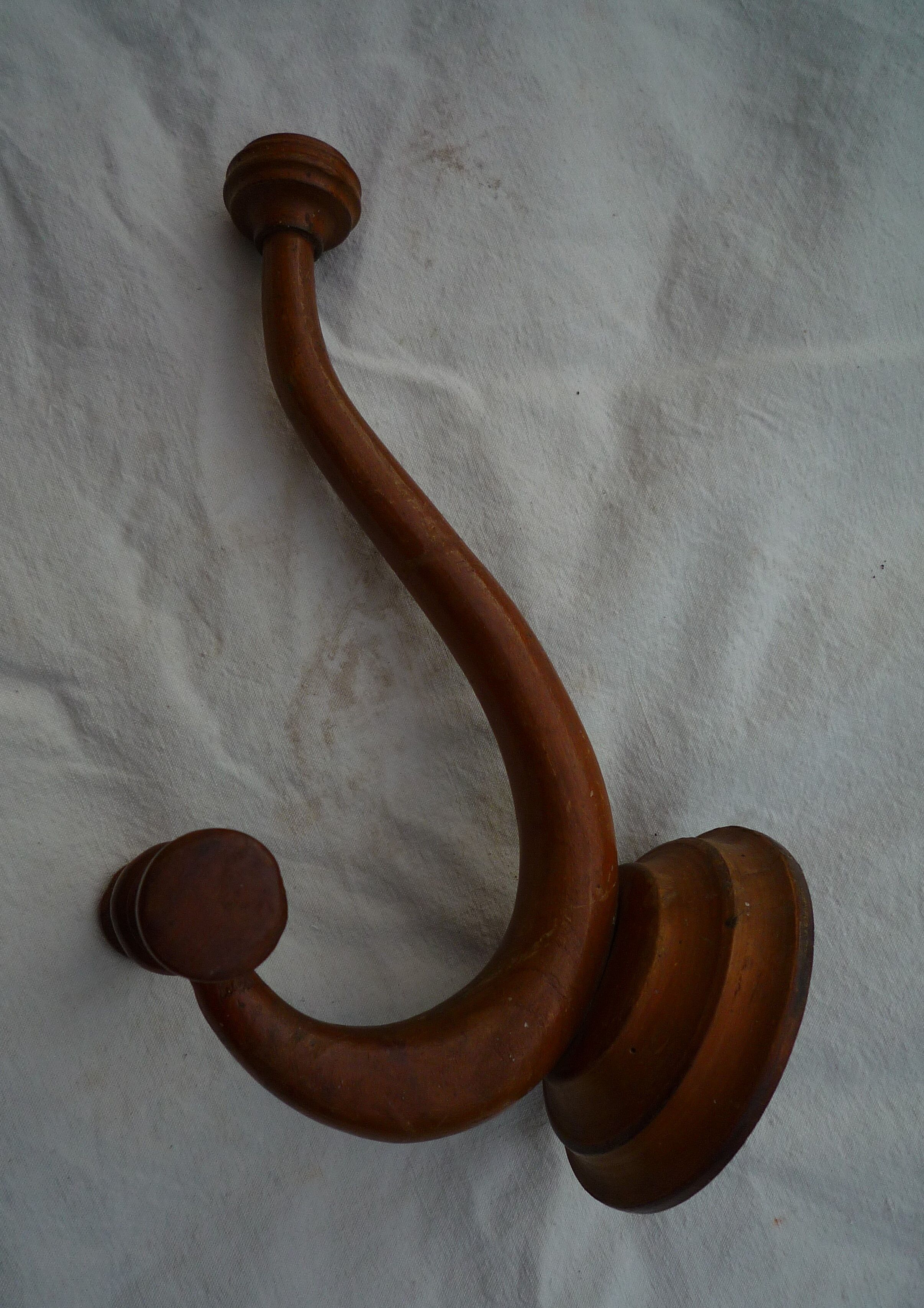 Wooden coat rack, art deco style 1900s