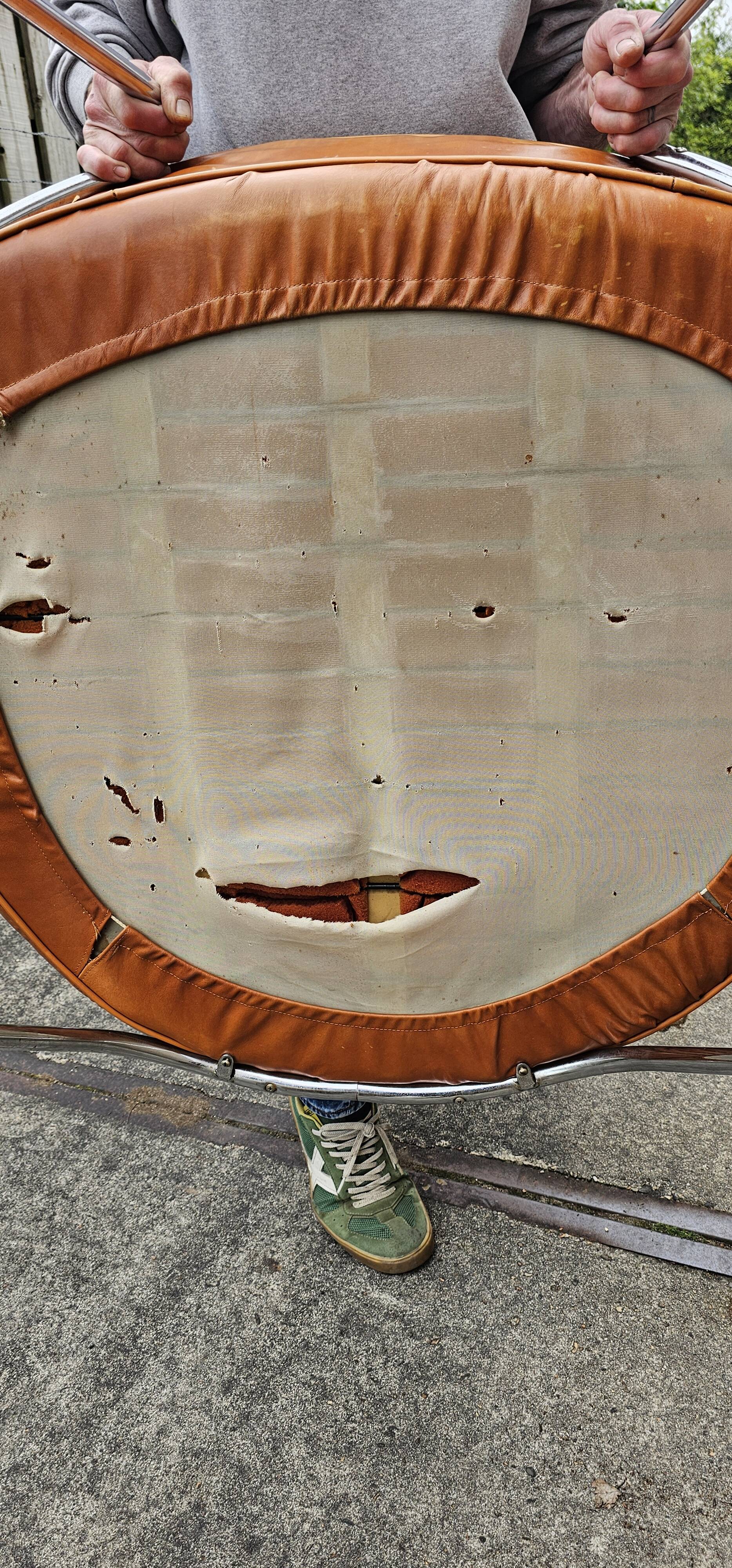 Chaise ondalunga vintage Gastone Rinaldi 1971