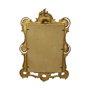 Italian Crested Mirror Rococo Style Gold-Colored Resin 84cm