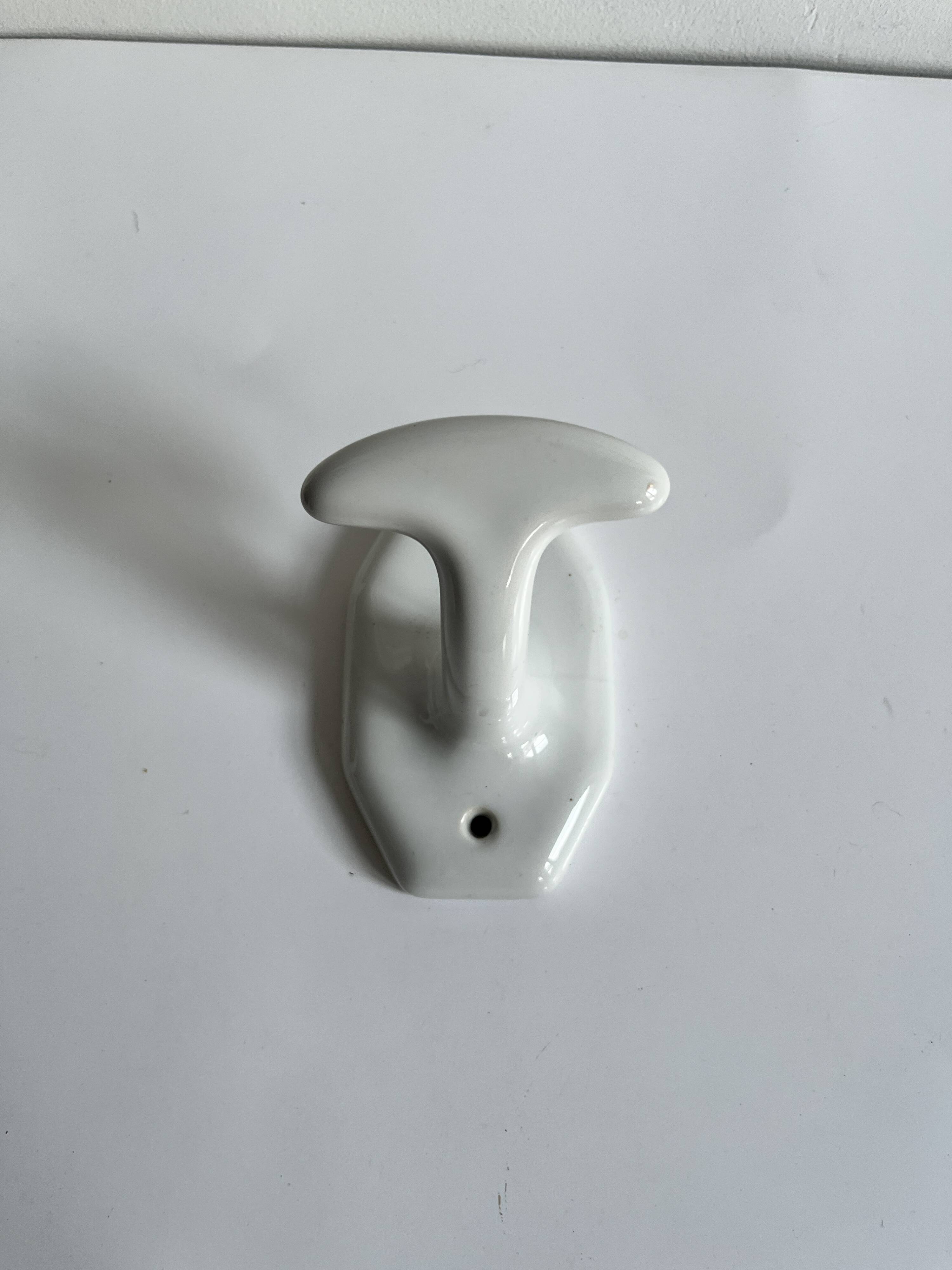 Porcelain coat hook