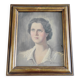 Portrait de Dame au pastel, signé Xavier Allard